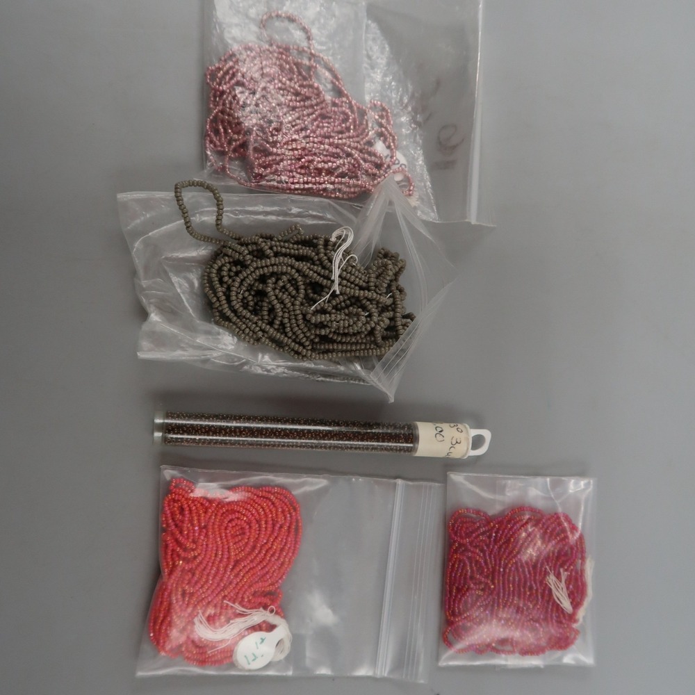Lot of Charlottte small Glass Seed Beads Color Jewlery making Crafts